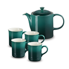 Grand Teapot and Set 4 of Classic Mugs